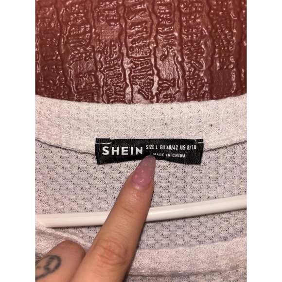 Oversized Cropped Waffle Shirt - Picture 2 of 2